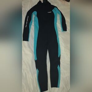 Black and Teal Wetsuit by U.S. Divers